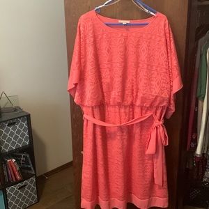 Coral dress